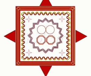 Rangoli: paDi kOlam a la bElUru