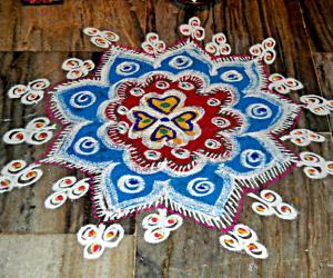 Rangoli: navaratri 1