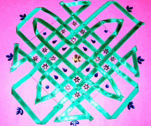 Rangoli: Ribbon Kolam