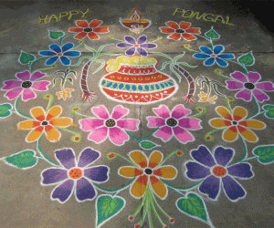 Rangoli: Pongal Rangoli