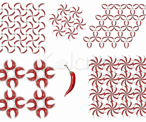 Rangoli: Chili Flowers! 