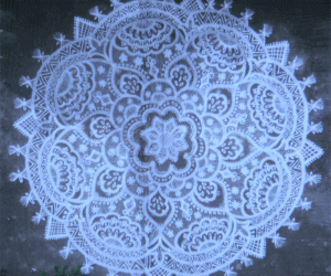 Rangoli: Heritage lace tablecloth