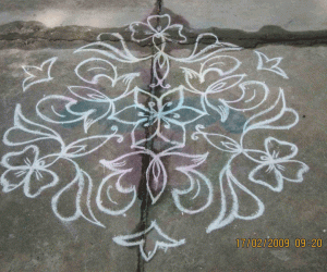 Dotted Floral kolam