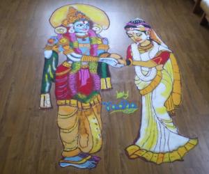 SRI PADMAVATHY&SRI SRINIVASA KALYANA RANGOLI