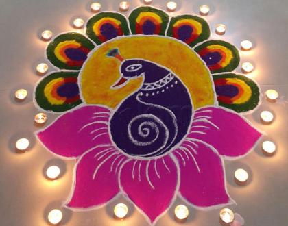My 2015 Diwali rangoli