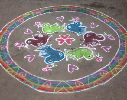 Rangoli: Dotted and Freehand