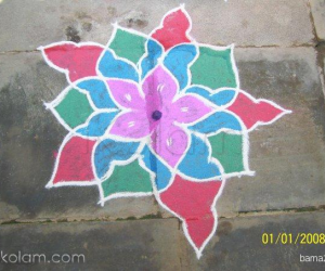 Flower rangoli