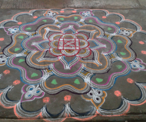 Rangoli: Freehand rangoli