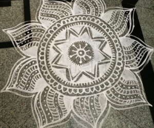 Rangoli: Freehand rangoli