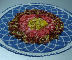 Rangoli: Pookolam with rangoli