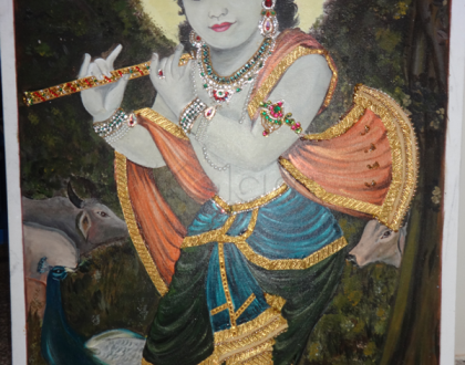 Rangoli: Krishna painting