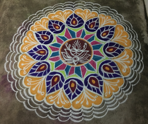colourful rangoli