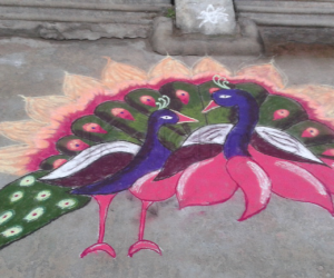 peacock marghazhi kolam