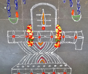 Shivratri rangoli