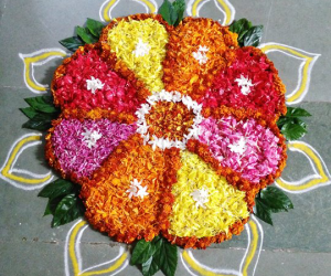Rangoli: Pookalams for Onam 2015