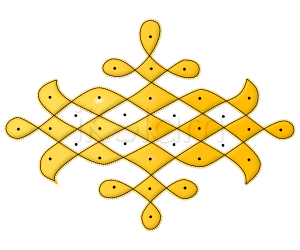 Dotted Kolam - 7 - 1 Dotted Kolam - 7 - 1