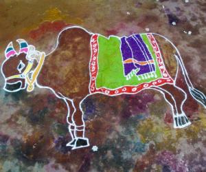 Rangoli: Komatha Kolam