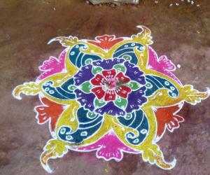 Rangoli: Free hand design