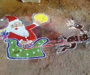 Santa claus on christmas day