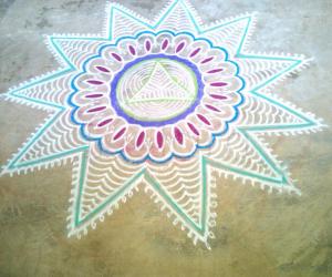 Rangoli: Free hand kolam