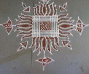 Rangoli: small kolam