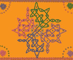 Rangoli: Chikku Kolam
