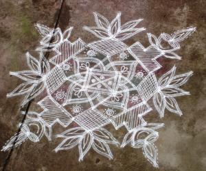 free hand kolam