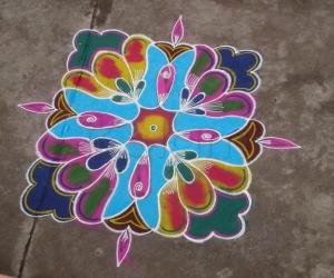 Rangoli: margazhi rangoliT