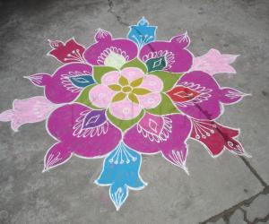 Rangoli: freehand rangoli