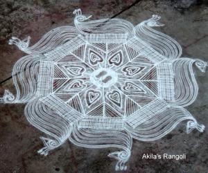 Rangoli: Krishna Jayanthi kolam