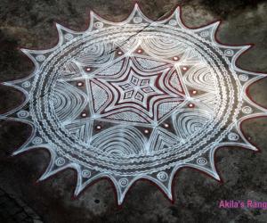 Rangoli: Navaratri kolam