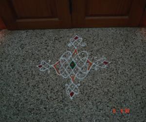 Dotted chikku kolam