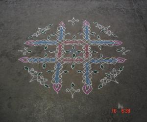 Rangoli: Dotted sikku/suzhi kolam