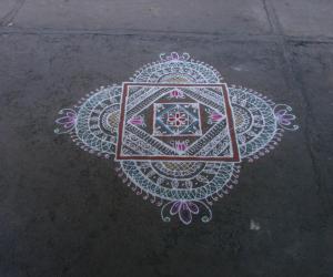 Freehand Design Rangoli