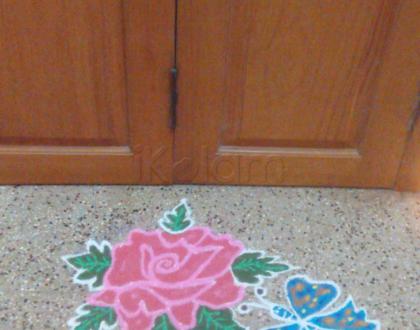 Rangoli: dotted and freehand