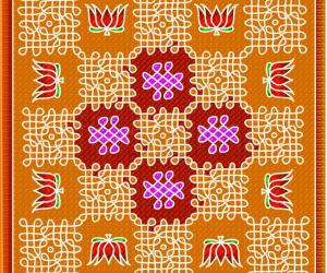 Rangoli: Chikku kolam 