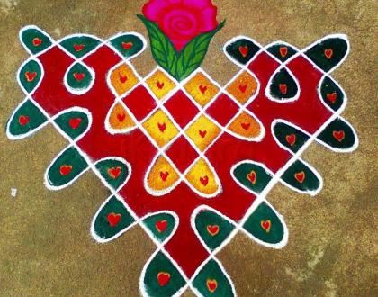 Rangoli: Valetines Day