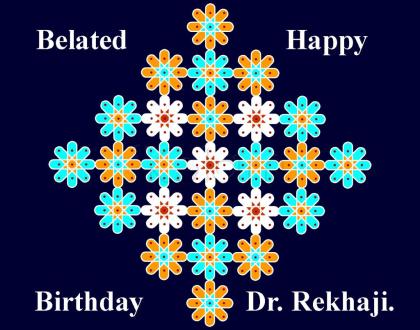 Belated Birthday Wishes to Rekhaji...
