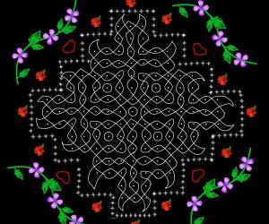 Rangoli: Chikku kolam 15-3