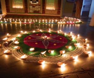 Kartheekamasam Rangoli
