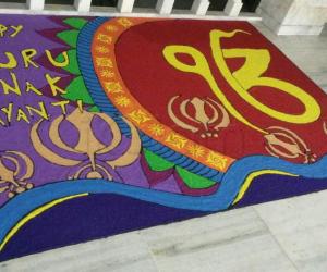 Gurunanak jayanti rangoli