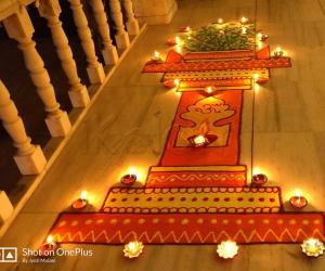 Rangoli: Tulsi Vivah Rangoli 2017