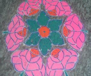 Rangoli: flower rangoli