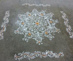 Simple Diwali kolams of 2016 