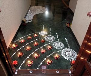 2018- Kartigai Deepam-1- with diyas