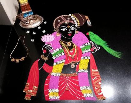 2018- Margazhi Kolams- Goddess AandaaL