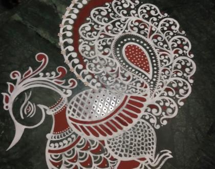 2023- Vasantha Navaratri- Threshod Peacock...