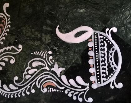 Rangoli: 2016-Durga Namaskaram Pooja-Sandhya's place-4
