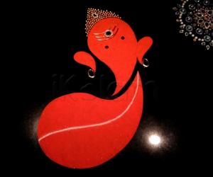 Rangoli: Home Kolams- Ganesha