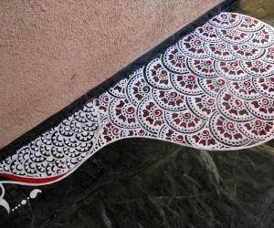 Home Kolams- Peacock